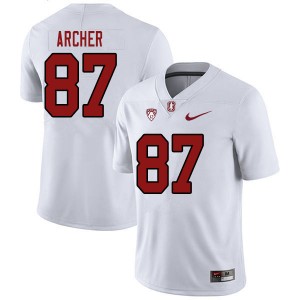 Men Bradley Archer White Cardinal College Football #87 Jersey 575544-517