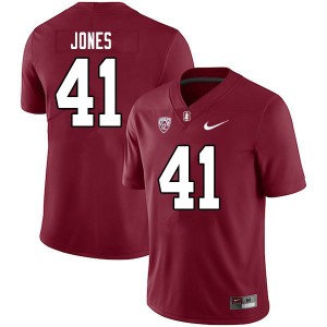 Men Brandon Jones Cardinal Stanford College Football #41 Jersey 374983-124