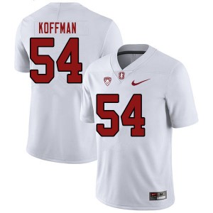 Men Jake Koffman White Cardinal College Football #54 Jersey 526431-819