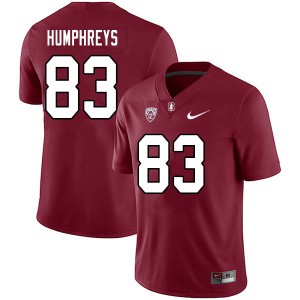 Men John Humphreys Cardinal Stanford Cardinal College Football #83 Jersey 434115-685