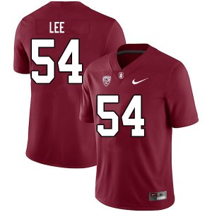 Men Kiersten Lee Cardinal Stanford University College Football #54 Jersey 431553-460