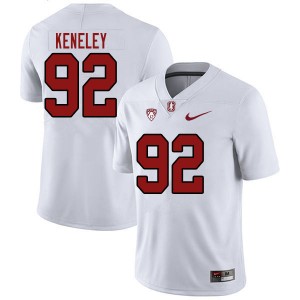 Men Lance Keneley White Cardinal College Football #92 Jersey 389932-819