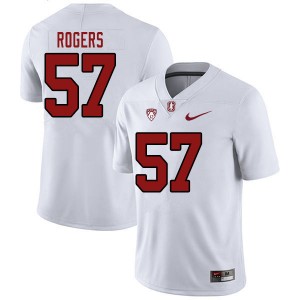 Men Levi Rogers White Stanford College Football #57 Jersey 839973-757