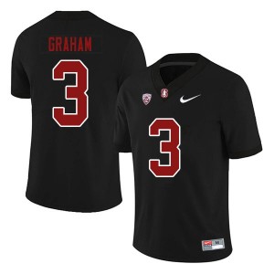 Men Marcus Graham Black Cardinal College Football #3 Jersey 763642-262