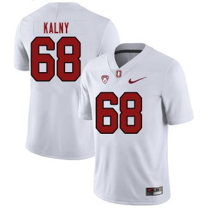 Men Max Kalny White Stanford College Football #68 Jersey 644111-861