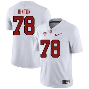 Men Myles Hinton White Stanford Cardinal College Football #78 Jersey 610925-497