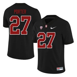 Men Omari Porter Black Stanford Cardinal College Football #27 Jersey 669313-648
