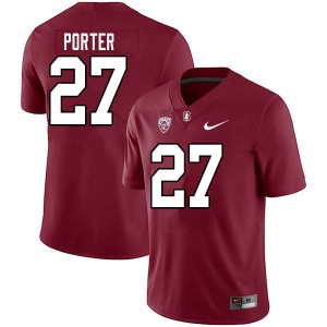 Men Omari Porter Cardinal Cardinal College Football #27 Jersey 418258-150
