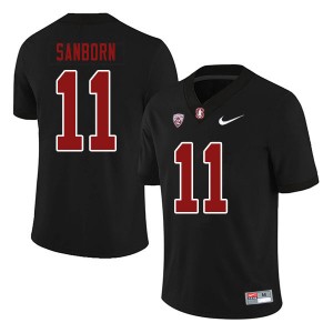 Men Ryan Sanborn Black Stanford University College Football #11 Jersey 721736-403