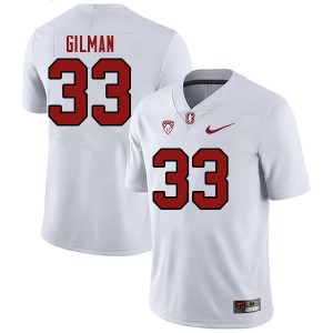 Men Alaka'i Gilman White Stanford University College Football #33 Jersey 120302-116