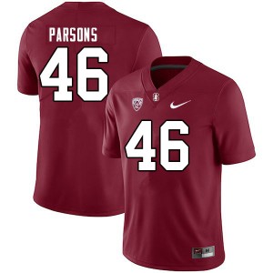 Men Bailey Parsons Cardinal Stanford College Football #46 Jersey 269506-440