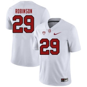 Men Caleb Robinson White Stanford College Football #29 Jersey 933157-232