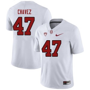 Men Alejandro Chavez White Stanford University College 2023 Football #47 Jersey 207562-258