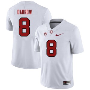 Men Brendon Barrow White Stanford University College 2023 Football #8 Jersey 563682-774