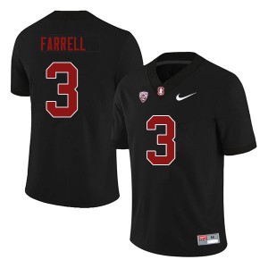 Men Bryce Farrell Black Cardinal College 2023 Football #3 Jersey 226992-199