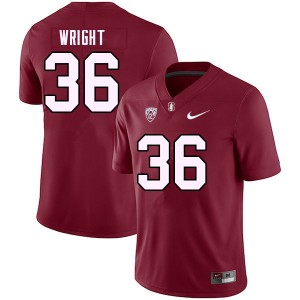 Men Collin Wright Cardinal Stanford College 2023 Football #36 Jersey 524030-484