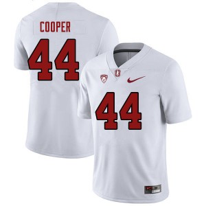 Men Ernest Cooper White Stanford University College 2023 Football #44 Jersey 427833-678