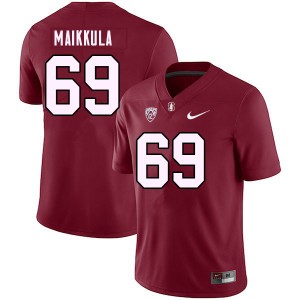 Men Jake Maikkula Cardinal Cardinal College 2023 Football #69 Jersey 936269-860
