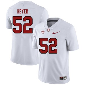 Men Lucas Heyer White Stanford University College 2023 Football #52 Jersey 647991-437