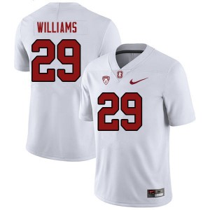 Men Terian Williams White Stanford College 2023 Football #29 Jersey 847817-125