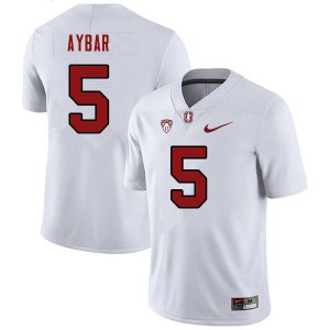 Men Wilfredo Aybar White Stanford Cardinal College 2023 Football #5 Jersey 643562-329