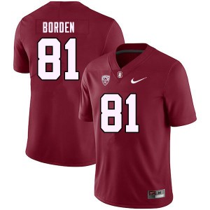 Men Ahmari Borden Cardinal Stanford Cardinal College Football #81 Jersey 724932-669
