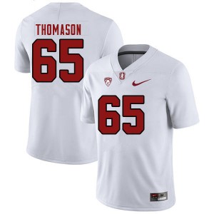 Men Allen Thomason White Stanford College Football #65 Jersey 708438-403