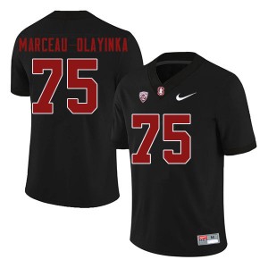 Men Braden Marceau-Olayinka Black Stanford University College Football #75 Jersey 260567-577