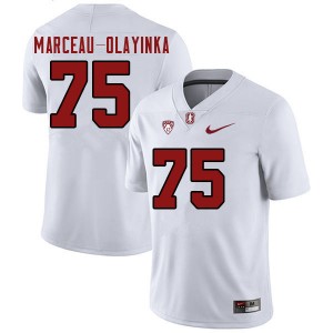 Men Braden Marceau-Olayinka White Stanford College Football #75 Jersey 807276-287