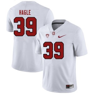 Men Brayden Hagle White Stanford College Football #39 Jersey 988576-613