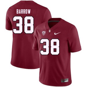 Men Brendon Barrow Cardinal Stanford Cardinal College Football #38 Jersey 420501-762