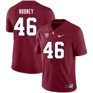 Men Caymus Rooney Cardinal Stanford College Football #46 Jersey 430128-847