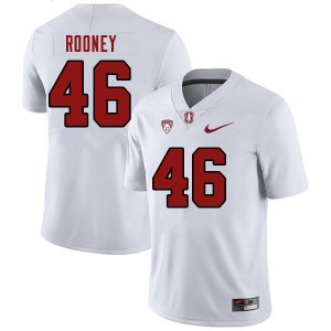Men Caymus Rooney White Stanford College Football #46 Jersey 741498-645