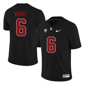 Men Collin Wright Black Stanford Cardinal College Football #6 Jersey 999531-596