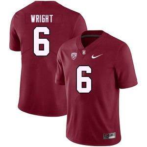 Men Collin Wright Cardinal Cardinal College Football #6 Jersey 427159-125