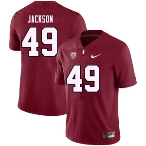 Men Evan Jackson Cardinal Stanford College Football #49 Jersey 516376-708