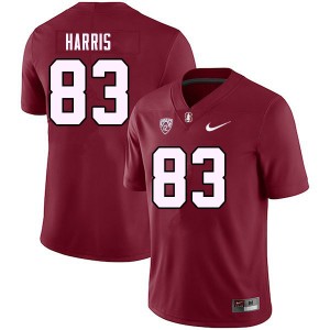 Men Jackson Harris Cardinal Cardinal College Football #83 Jersey 492676-523