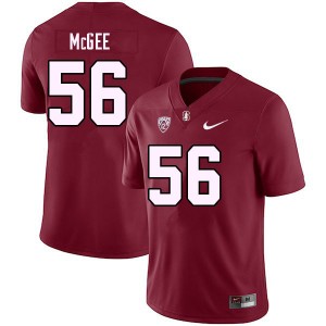 Men Miles McGee Cardinal Stanford College Football #56 Jersey 960487-400
