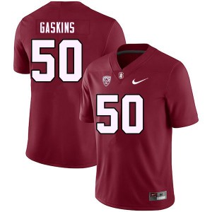 Men R.J. Gaskins Cardinal Stanford Cardinal College Football #50 Jersey 425566-583