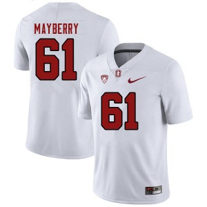 Men Trevor Mayberry White Stanford Cardinal College Football #61 Jersey 713022-182