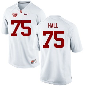 Men A.T. Hall White Stanford Cardinal College Football #75 Jersey 592403-850