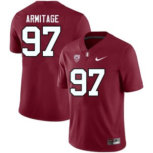 Men Aaron Armitage Cardinal Stanford Cardinal College Football #97 Jersey 955847-680