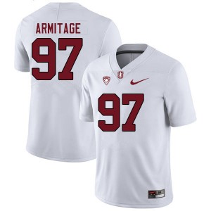 Men Aaron Armitage White Cardinal College Football #97 Jersey 804274-339
