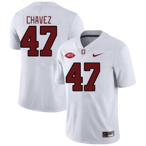 Men Alejandro Chavez White Stanford Cardinal 2024 ACC Conference College Football #47 Jersey 866976-701