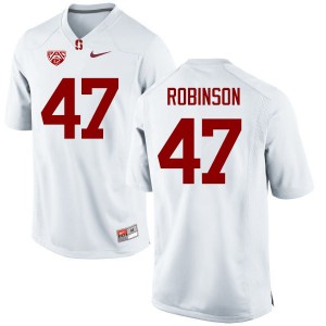 Men Alex Robinson White Stanford Cardinal College Football #47 Jersey 703854-803