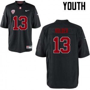 Youth Alijah Holder Black Stanford University College Football #13 Jersey 658274-833