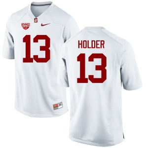 Men Alijah Holder White Stanford Cardinal College Football #13 Jersey 934183-728