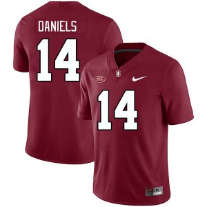 Men Ashton Daniels Cardinal Stanford University 2024 ACC Conference College Football #14 Jersey 765498-935