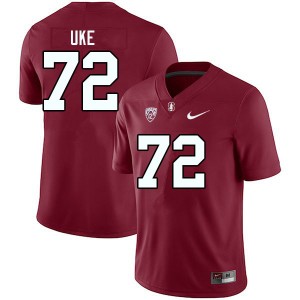 Men Austin Uke Cardinal Stanford Cardinal College Football #72 Jersey 131207-180