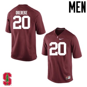Men Bobby Okereke Cardinal Cardinal College Football #20 Jersey 242583-132